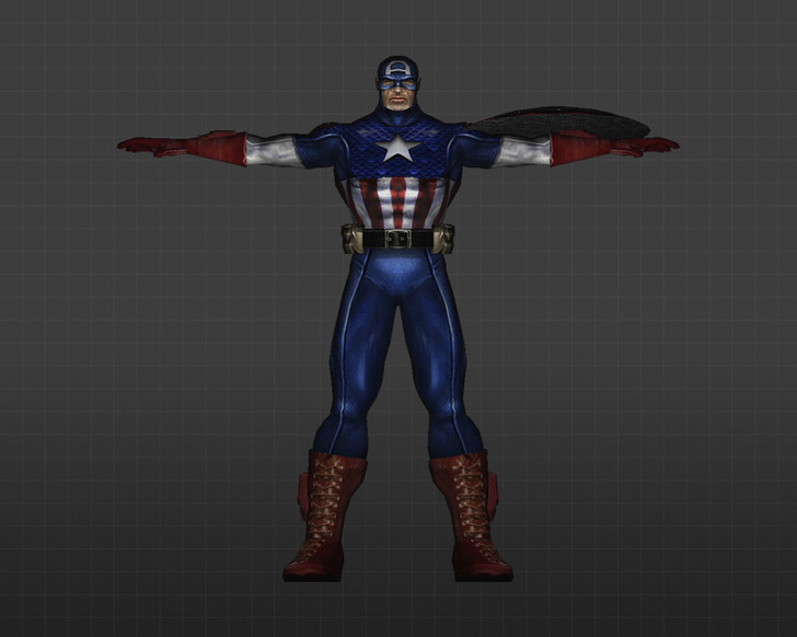 Скриншот модели Капитан Америка