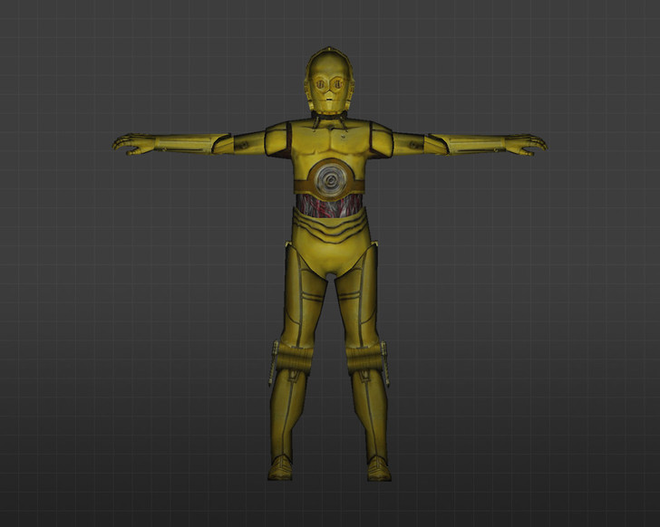 Скриншот модели C-3PO