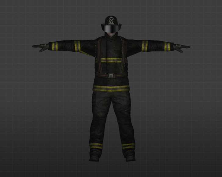 Скриншот модели Пожарный
