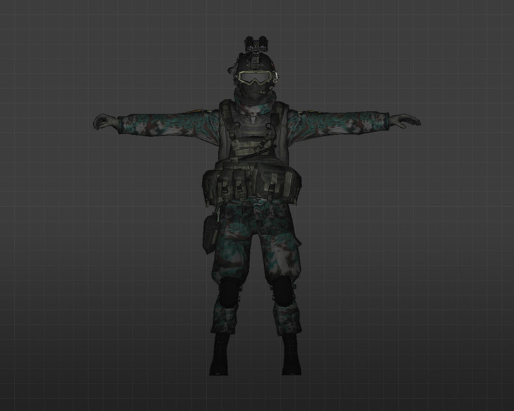 Скриншот модели Лесной солдат