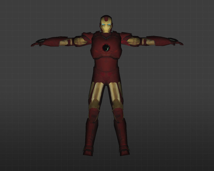 Скриншот модели Железный человек