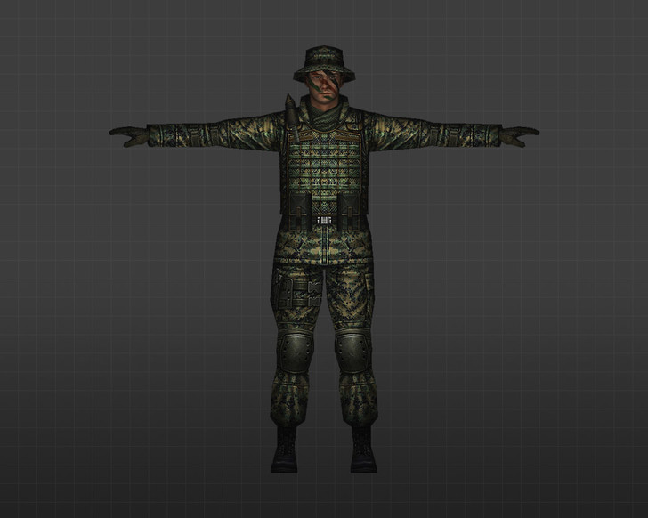 Скриншот модели Панамский солдат