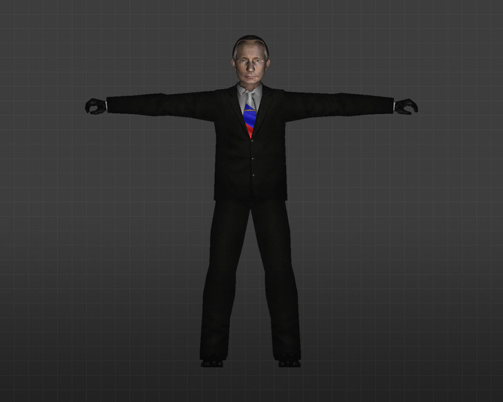 Скриншот модели Путин